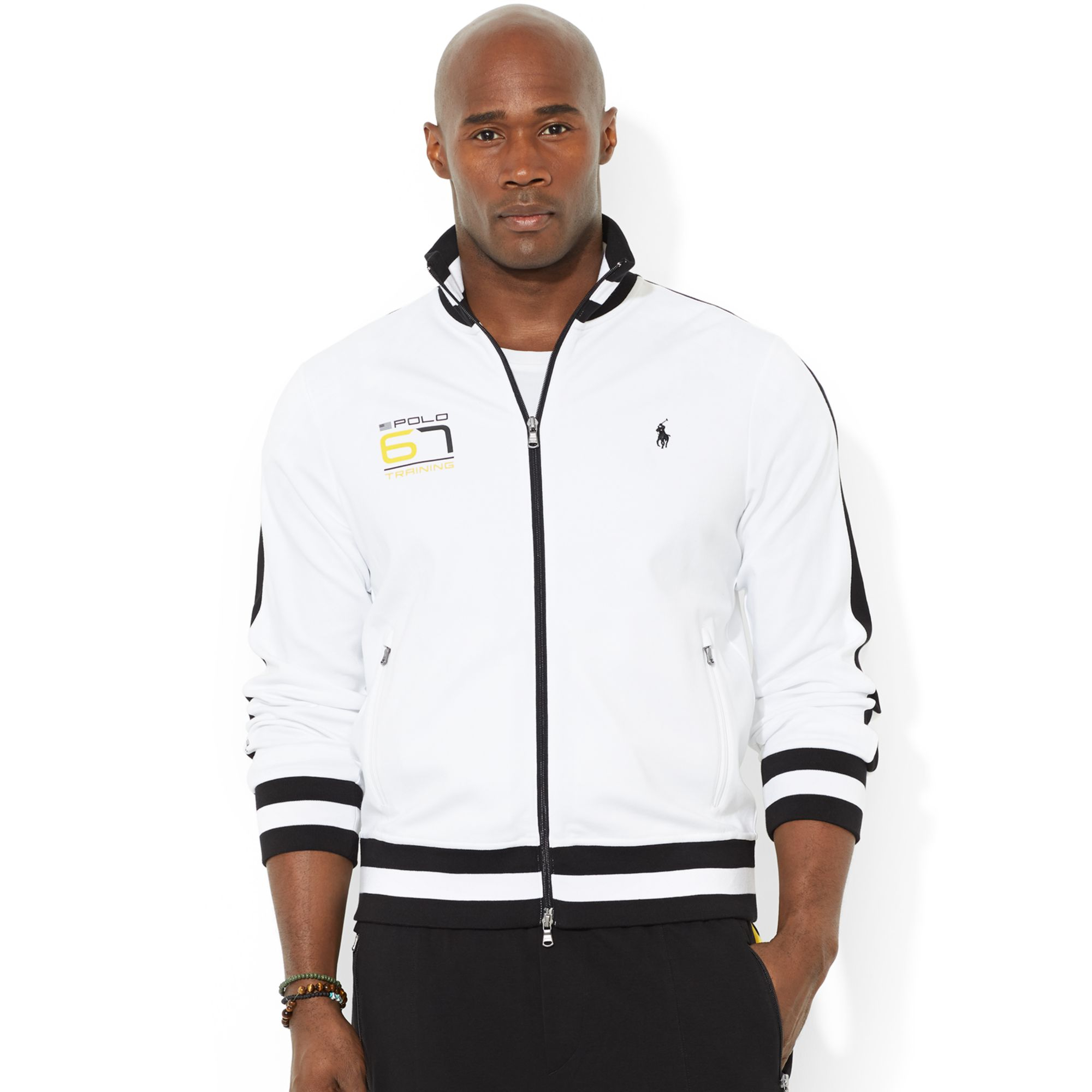 all white ralph lauren tracksuit