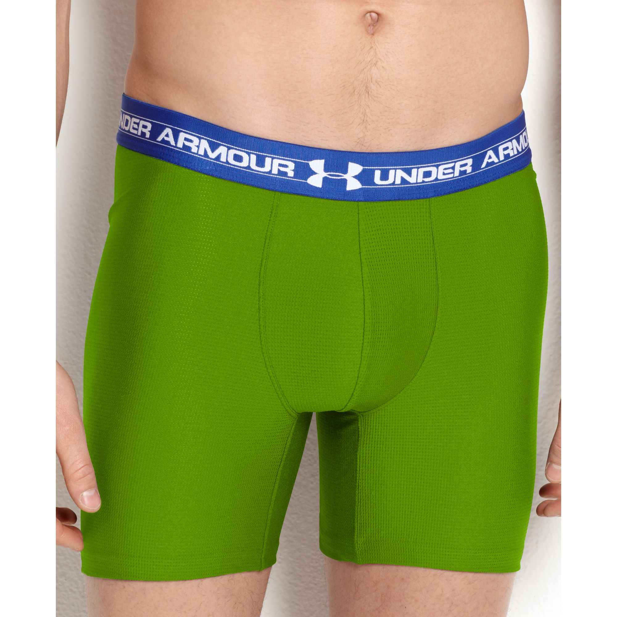 Under Armour Mesh Boxer Brief in Green for Men (Hyper Green) Lyst