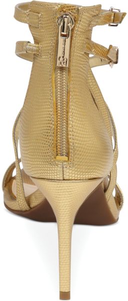 jessica simpson gold strappy heels