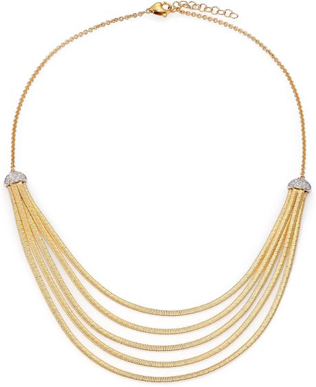 Marco Bicego Cairo Diamond, 18K White  Yellow Gold Necklace in Gold
