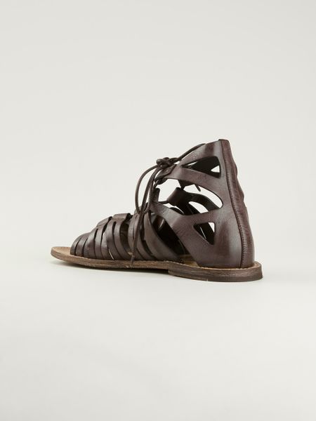 Dolce  Gabbana Gladiator Sandals in Brown for Men | Lyst