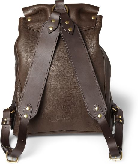 Hunting leather backpack