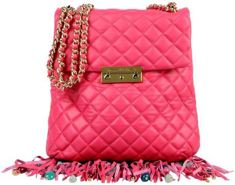 pink underarm bag