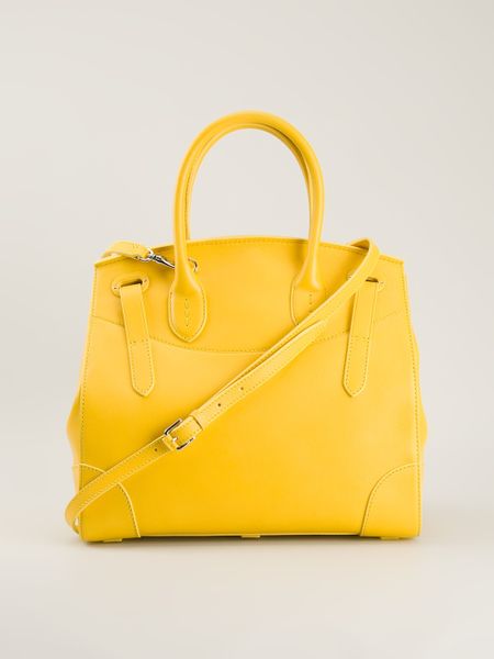 yellow ralph lauren handbag