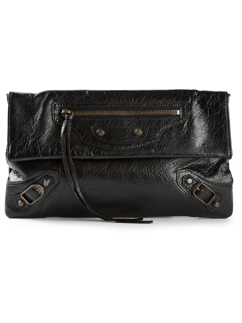 balenciaga black clutch