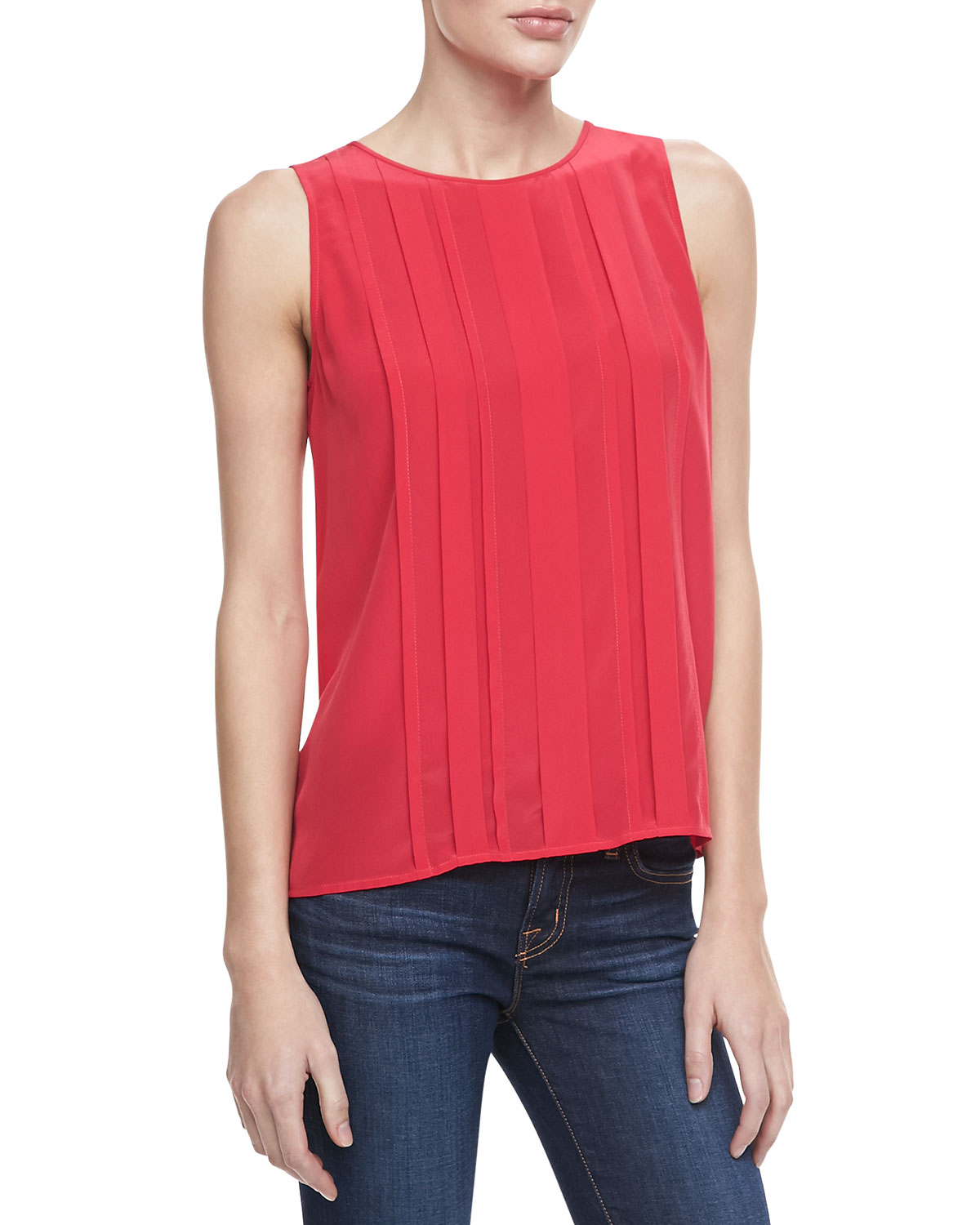 joie red blouse