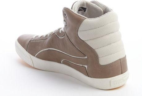 brown sneakers white sole