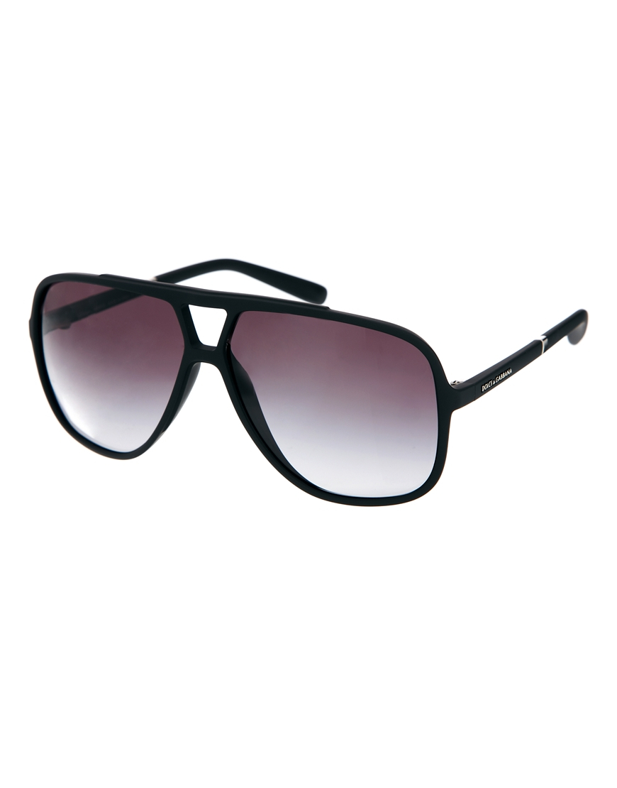 Dolce And Gabbana Aviator Sunglasses In Black For Men Lyst 9255