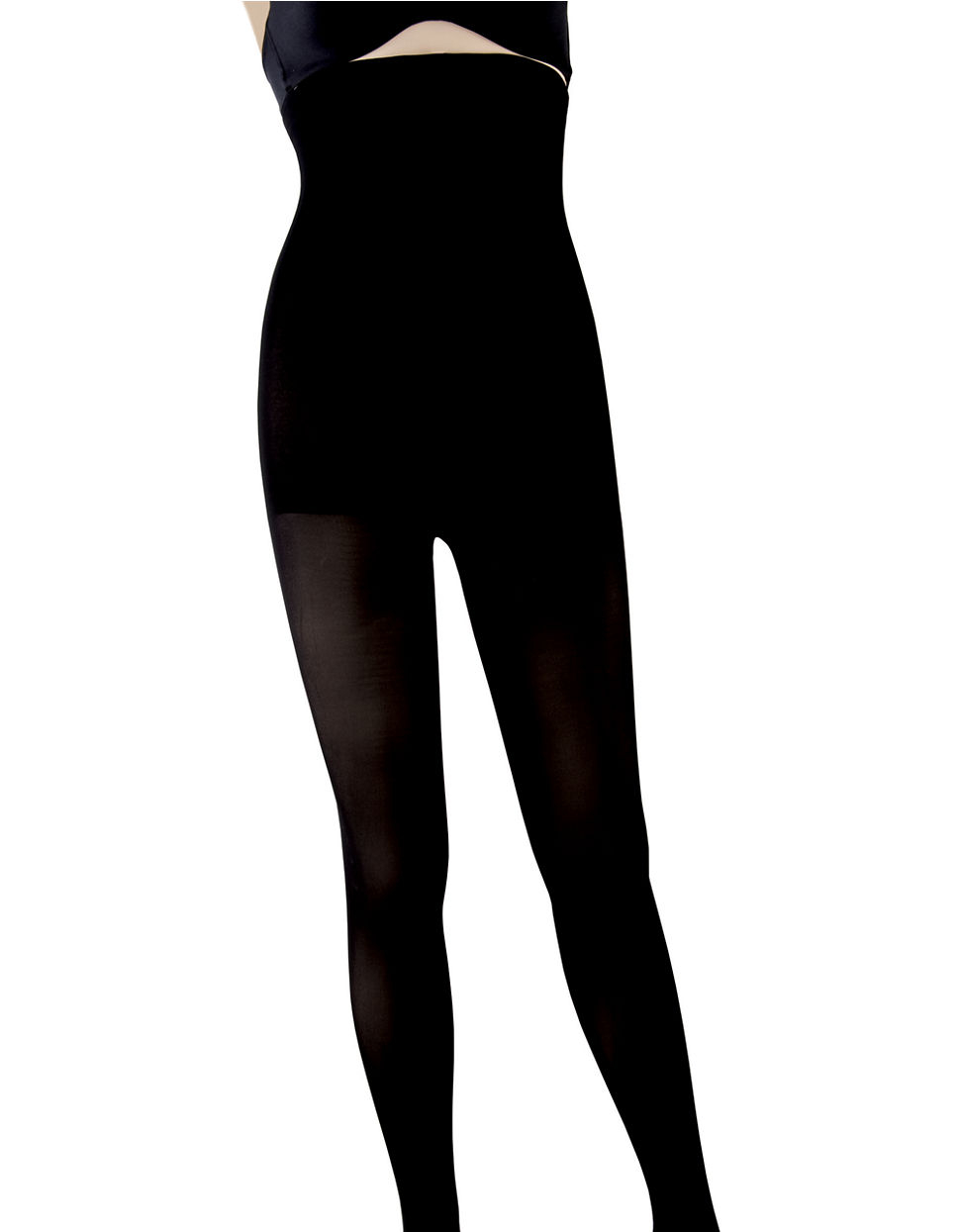 Dkny Super Opaque Control Top Tights in Black Lyst