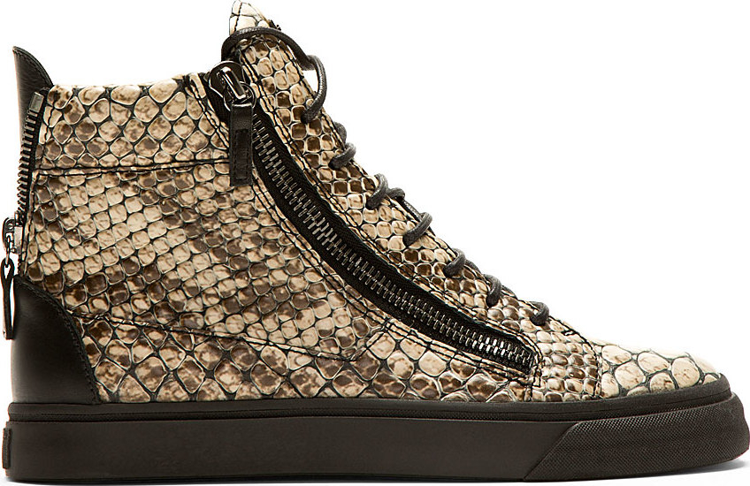 snakeskin giuseppe sneakers giuseppe zanotti beige snakeskin embossed high top snakeskin giuseppe sneakers giuseppe zanotti beige snakeskin embossed high top