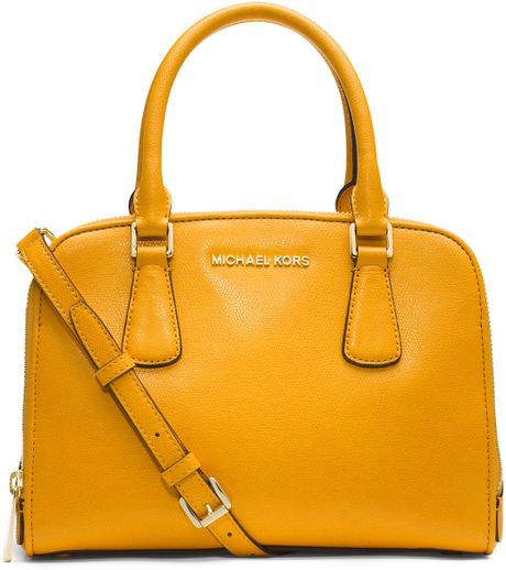 Michael By Michael Kors Medium Reese Satchel in Yellow (VINTAGE YELLOW ...