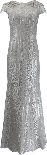 marchesa silver gown