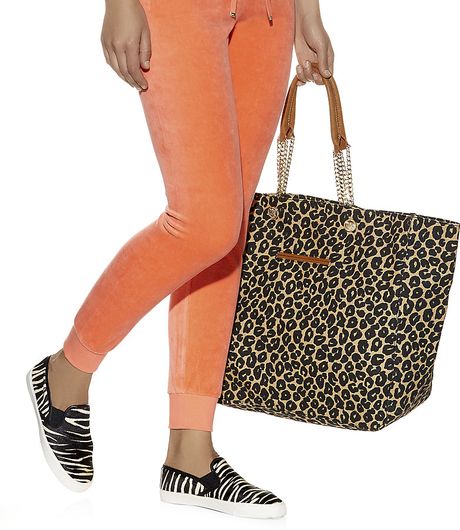 leopard beach bag