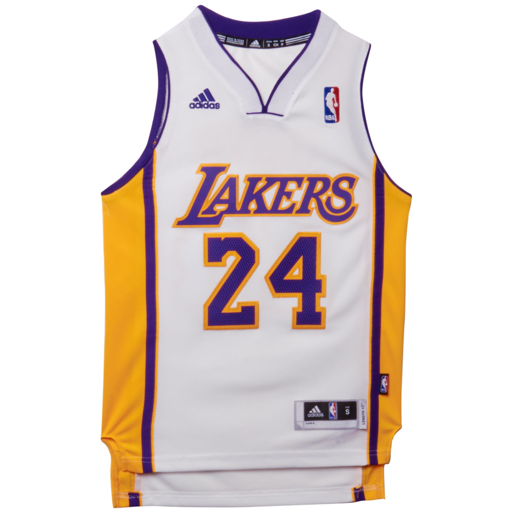 Adidas Kids' Kobe Bryant Los Angeles Lakers Swingman Jersey in White