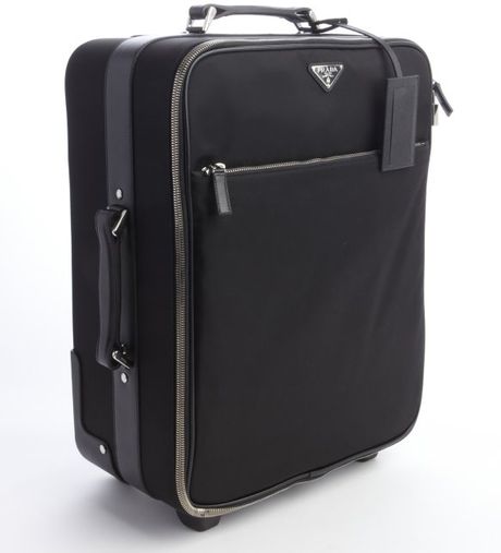 black rolling suitcase