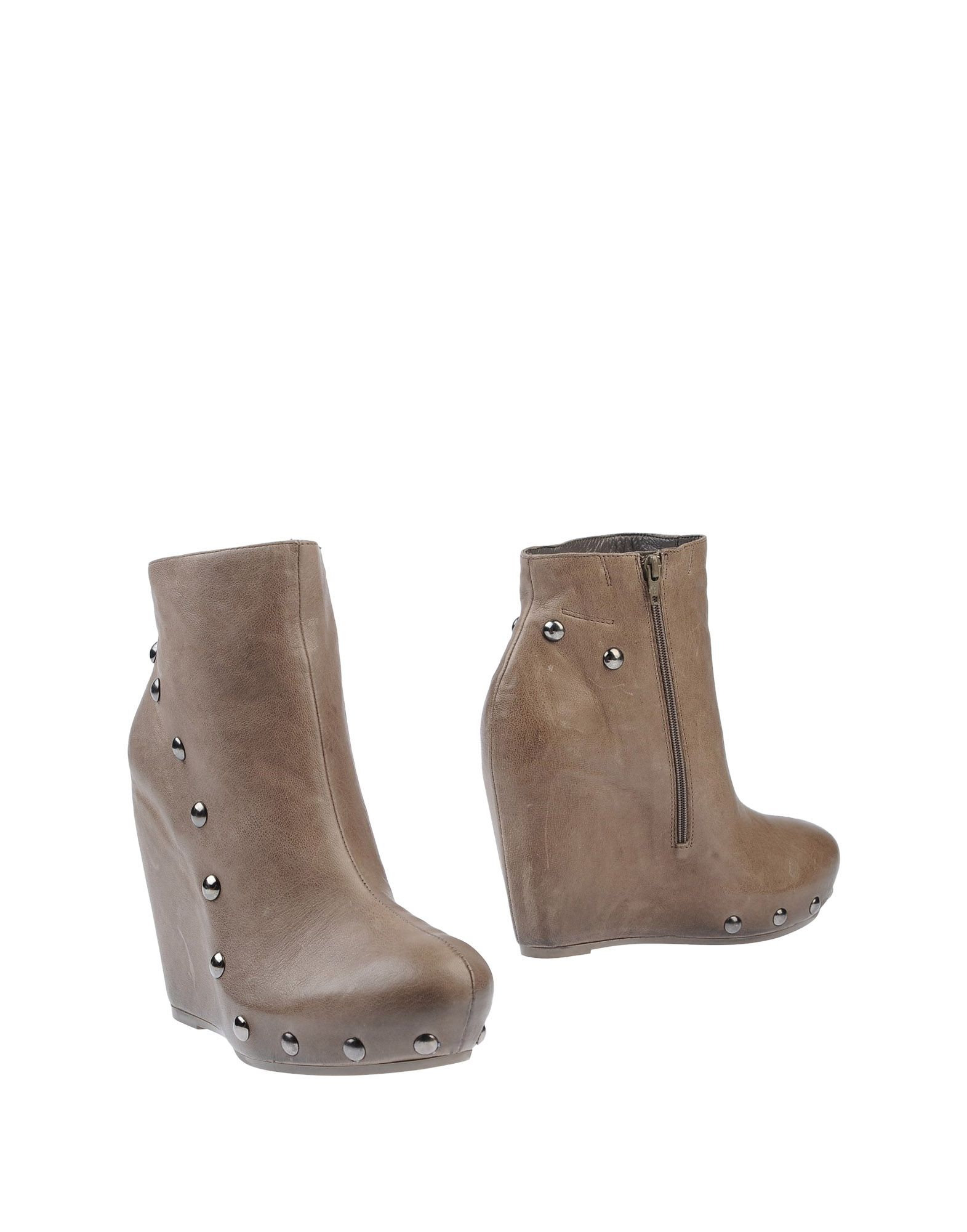 dark grey ankle booties