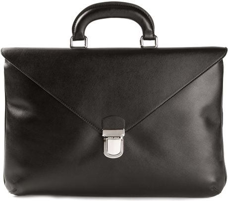 armani mens briefcase