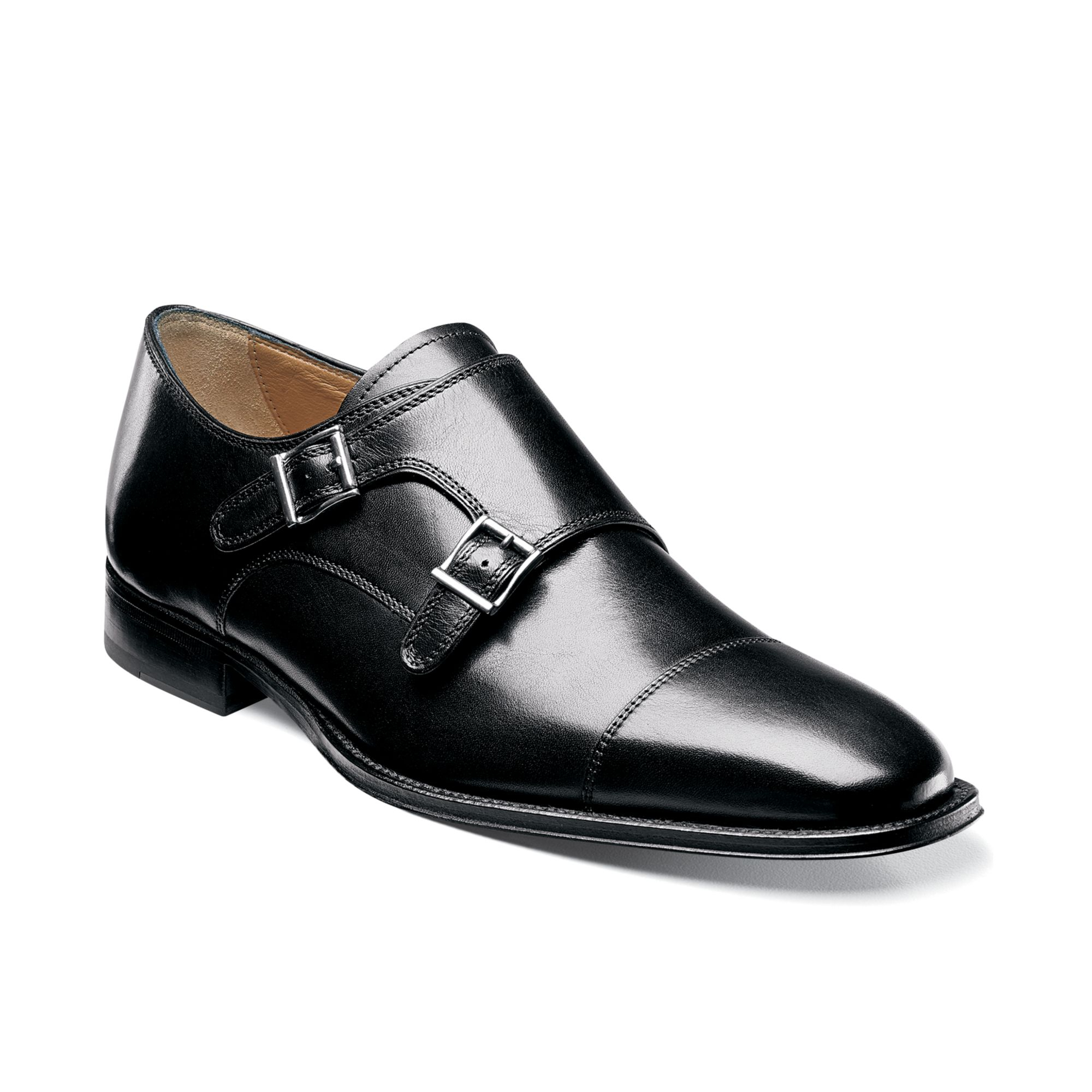 Florsheim Classico Monk Strap Shoes in Black for Men | Lyst