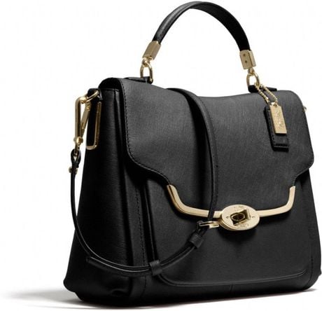 coach saffiano satchel