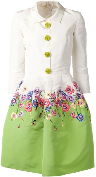 oscar de la renta embroidered