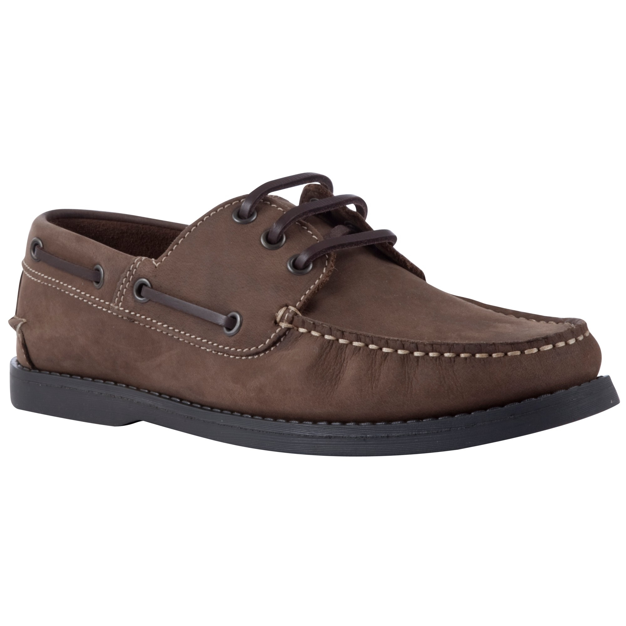 John Lewis Leather Boat Shoes in Brown for Men Lyst