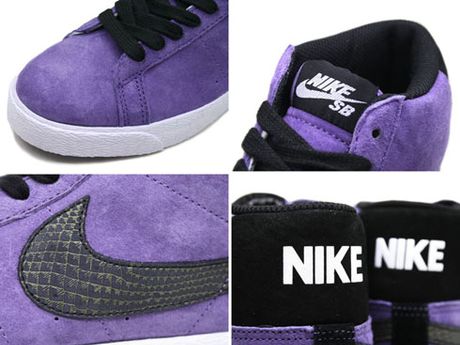 sb blazer nike purple suede premium