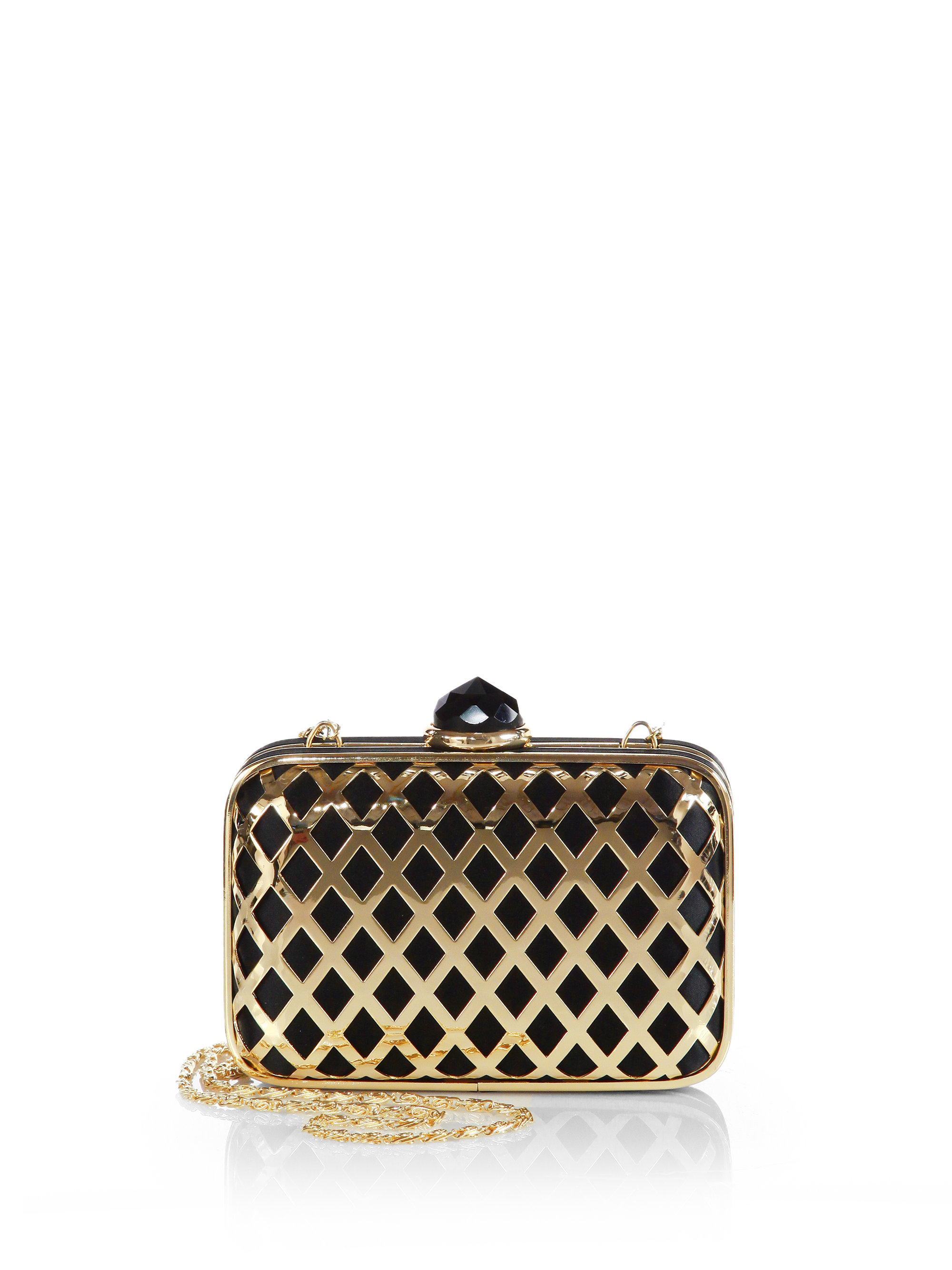 black minaudiere clutch