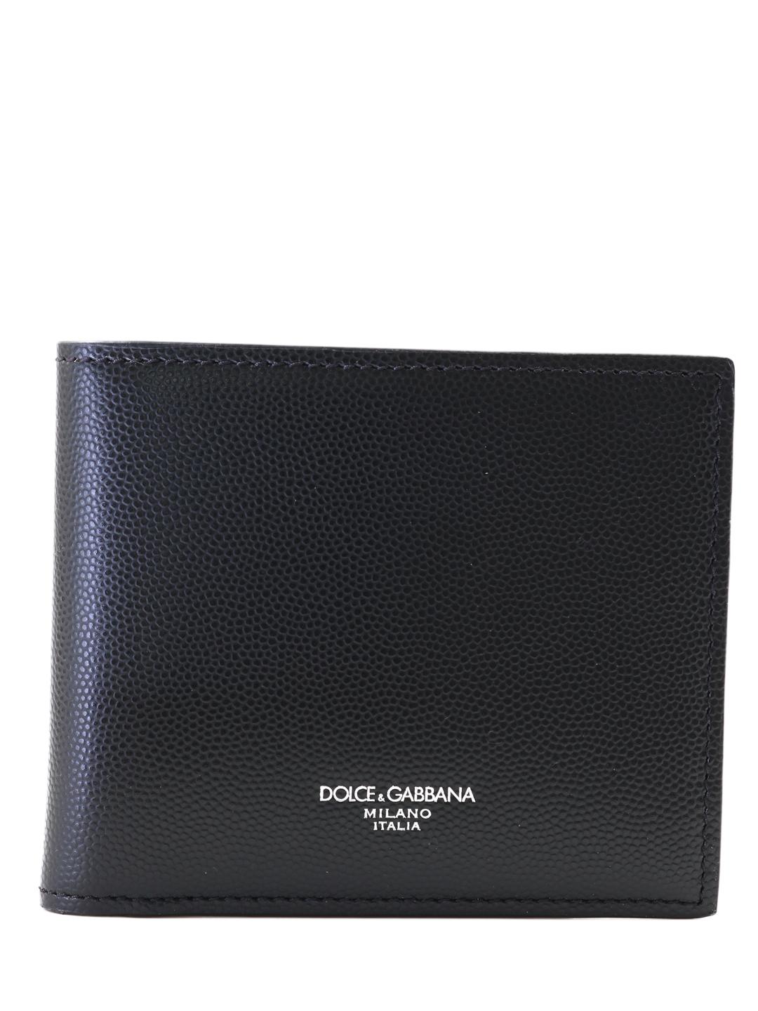 Dolce Gabbana Black Bifold Wallet In Black For Men Lyst