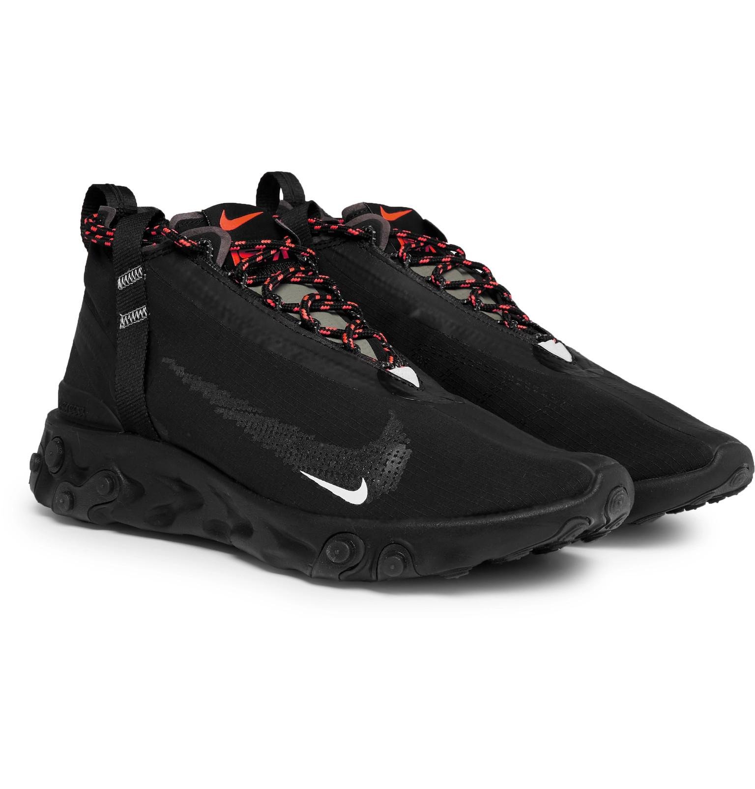 Nike React Runner Mid Wr Ispa Ripstop Sneakers In Black For Men Save