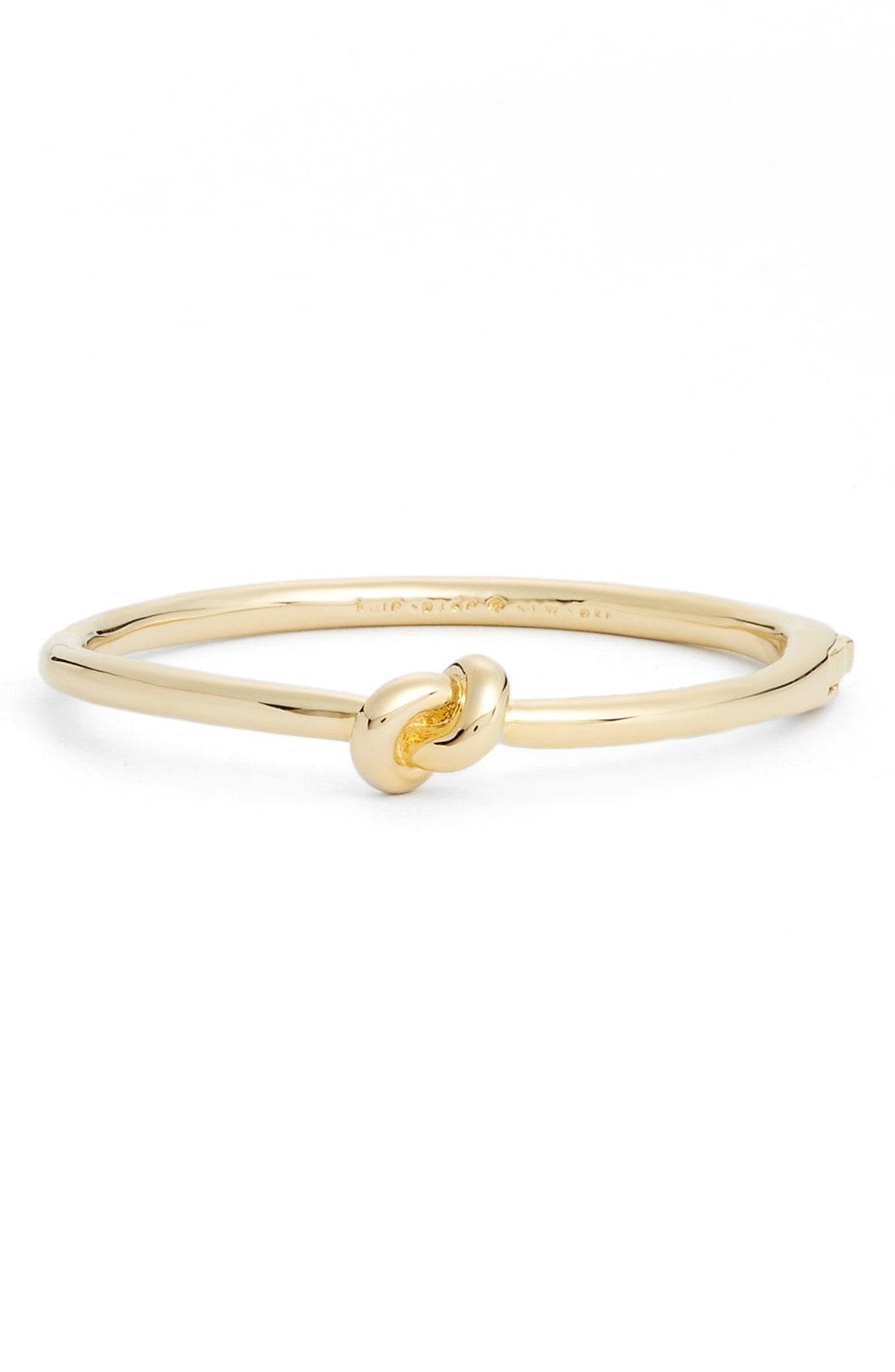 Lyst Kate Spade Sailors Knot Bangle In Metallic