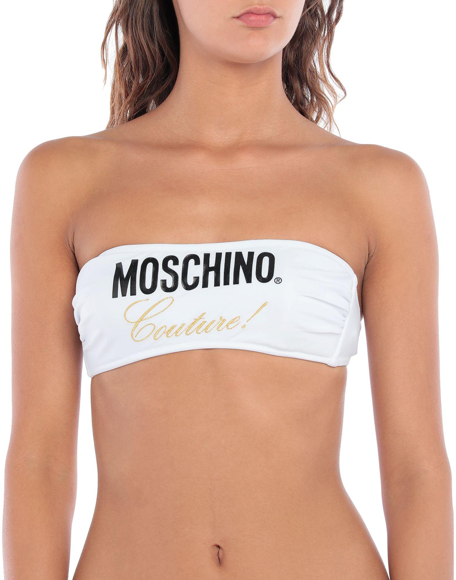 Moschino Bikini Top In White Lyst