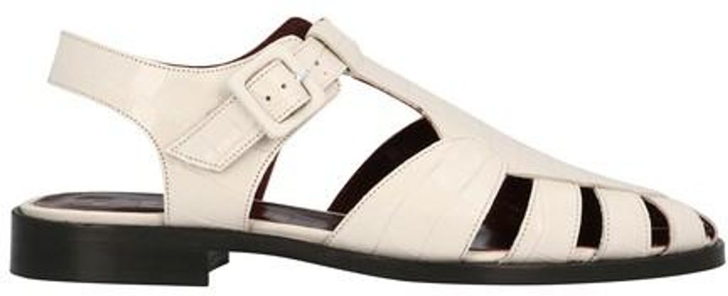 staud brady mock croc fisherman sandals