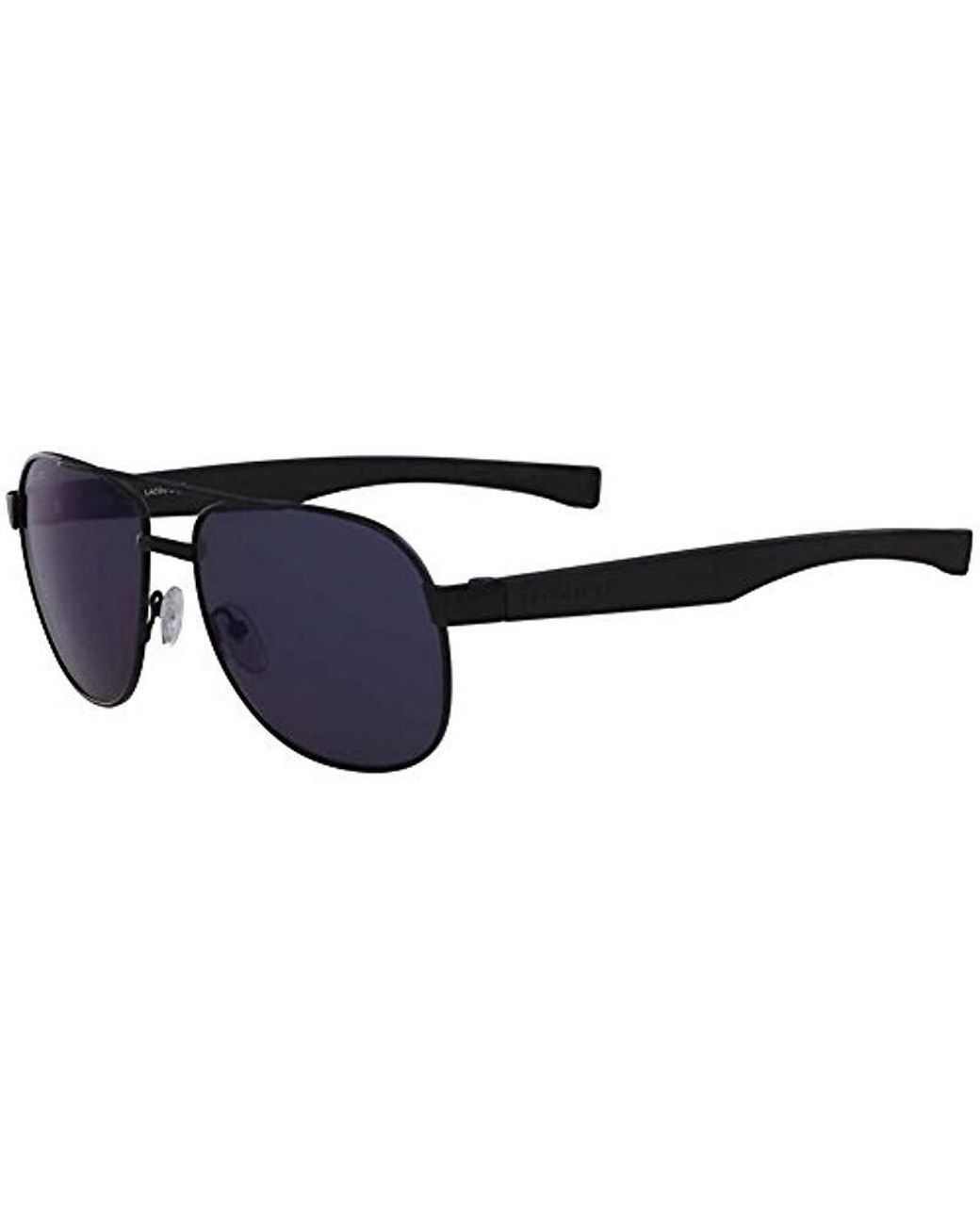 Lacoste L186s Aviator Sunglasses In Black For Men Lyst 4959