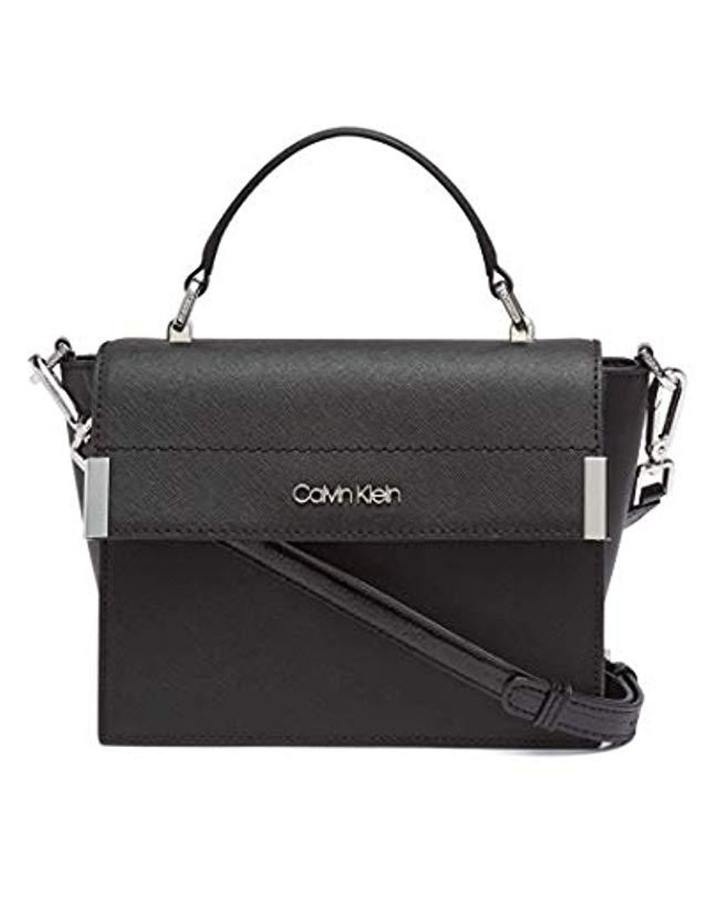 calvin klein raelynn saffiano crossbody