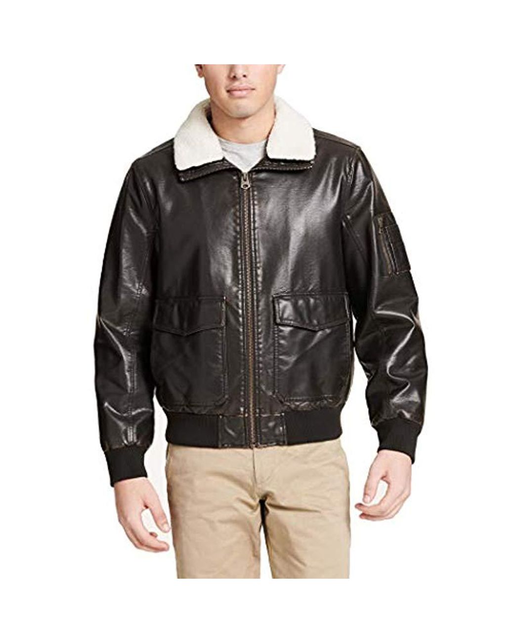 Lyst Dockers Big And Tall Big & Tall Maverick Faux Leather Aviator