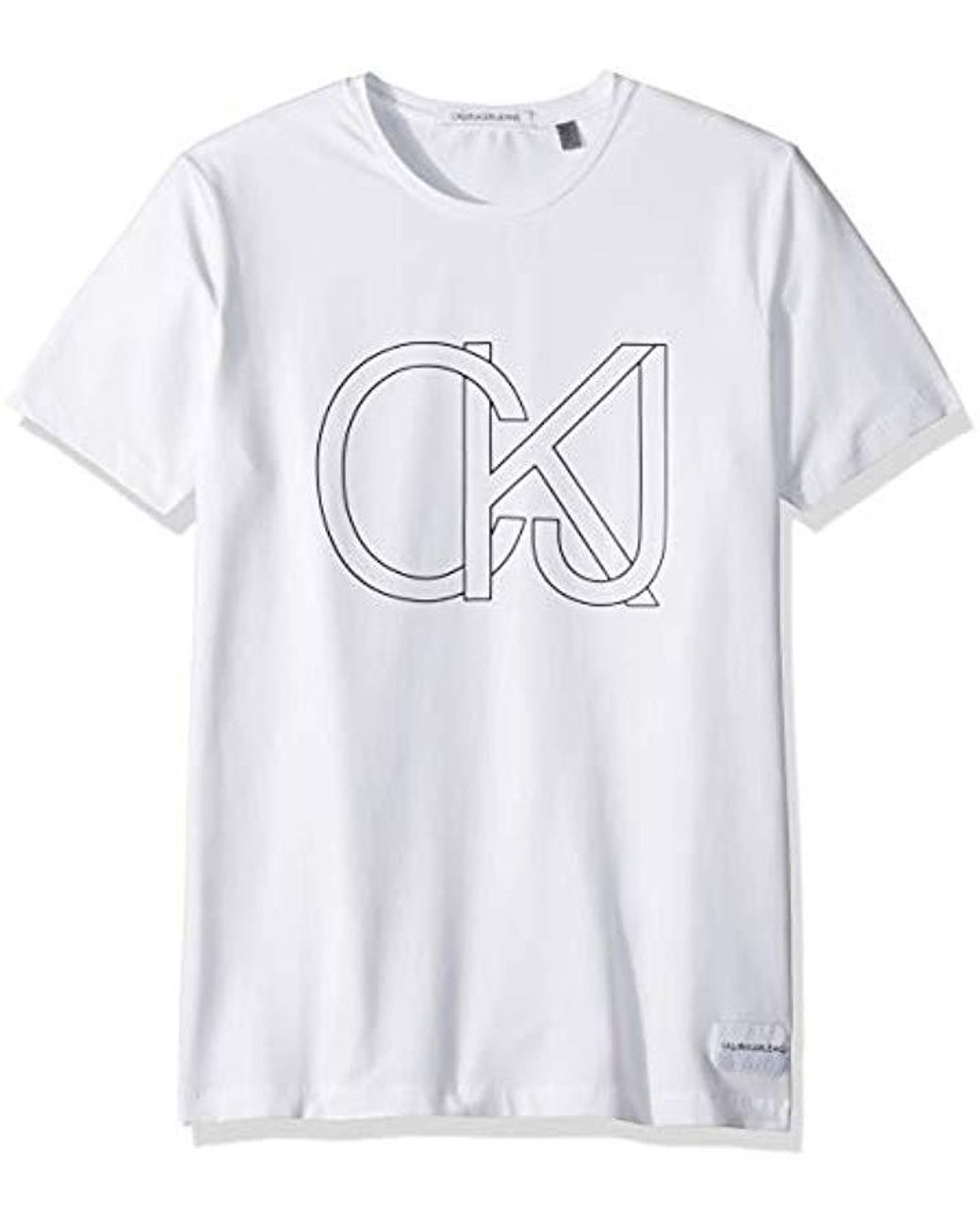 ck jeans logo t shirt