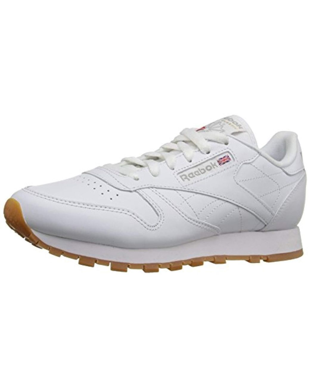 reebok classic sneakers in white leather