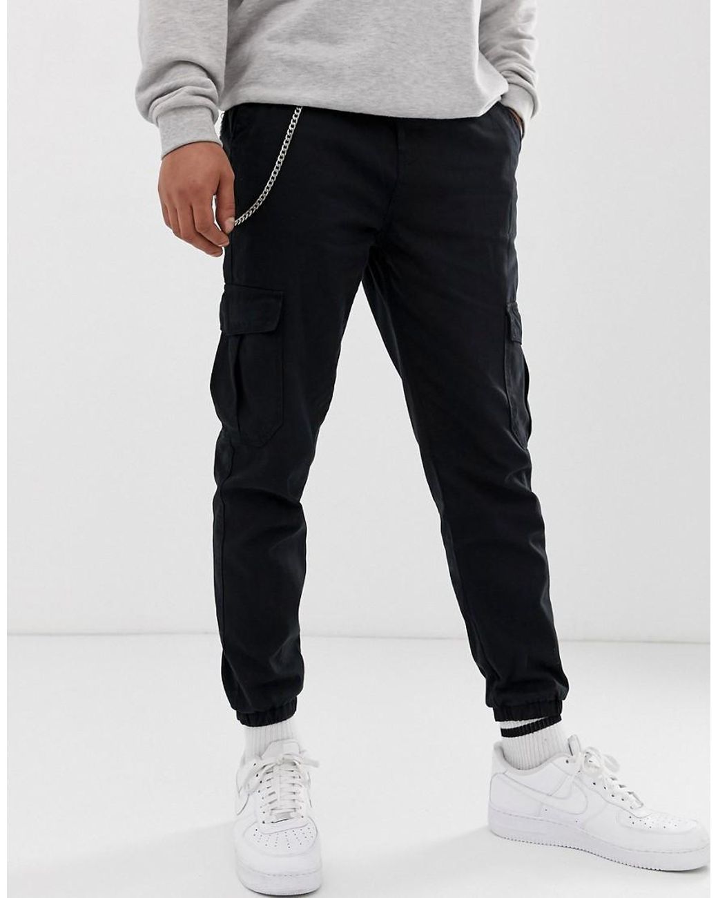 bershka jogger cargo