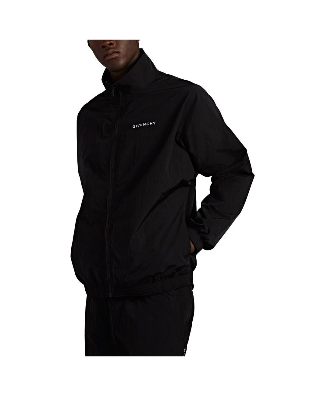 Givenchy Synthetic Logo-collar Track Jacket in Black for Men - Lyst