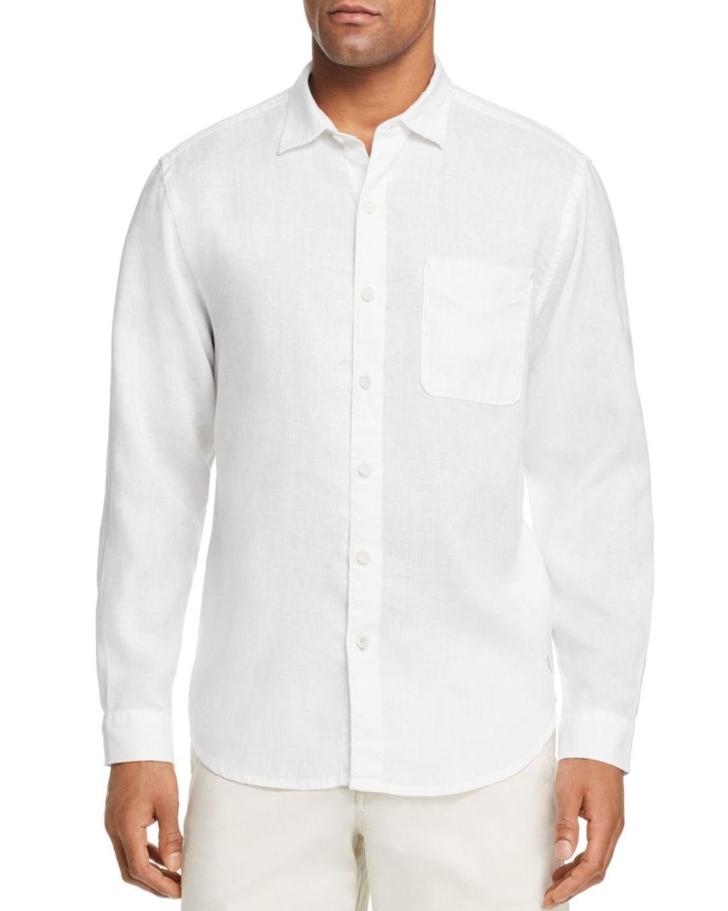 Tommy Bahama Sea Glass Breezer Classic Fit Linen Shirt in White for Men ...