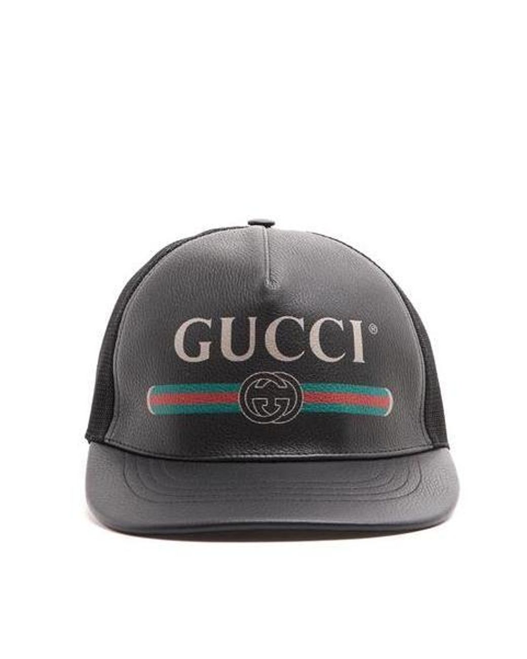 Gucci Mesh Baseball Cap in Black for Men - Lyst