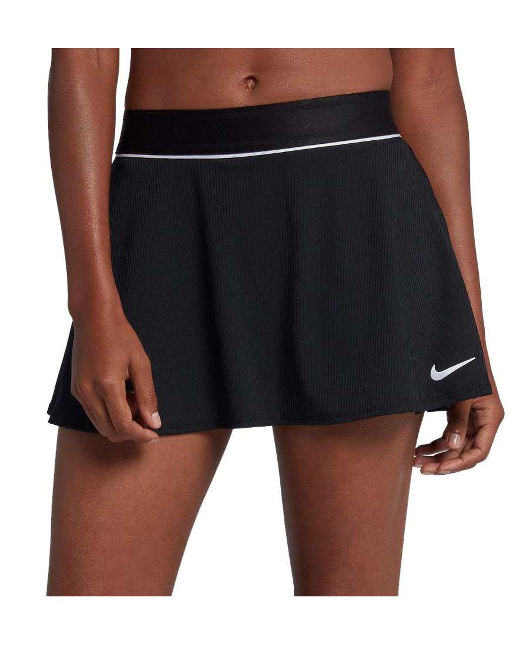 Nike Cotton Court Dri Fit Tennis Skirt In Black Save 35 Lyst