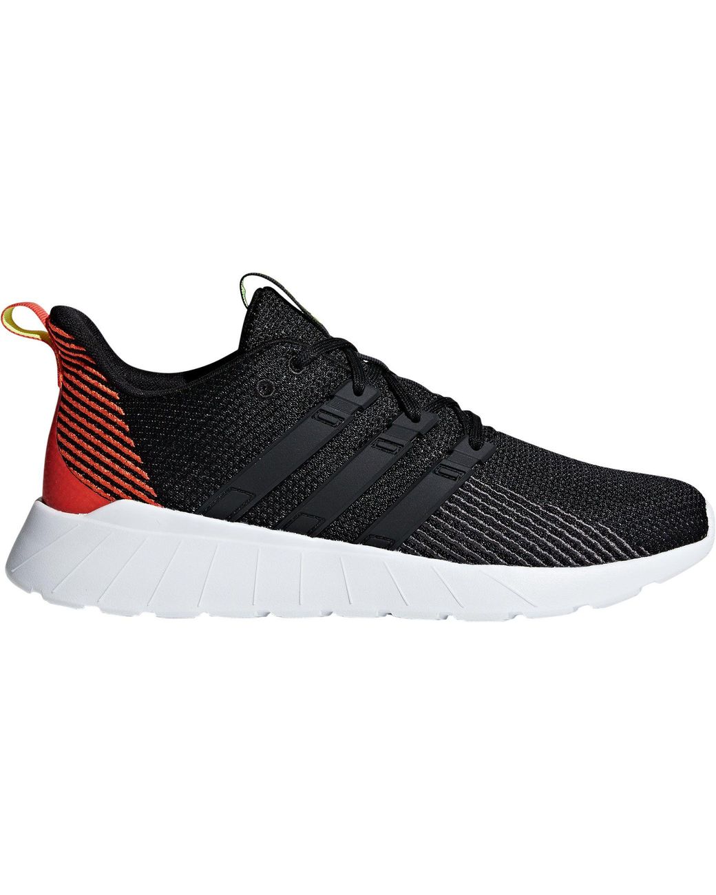 adidas Lace Questar Flow Shoes in Black/Orange (Black) for Men - Lyst