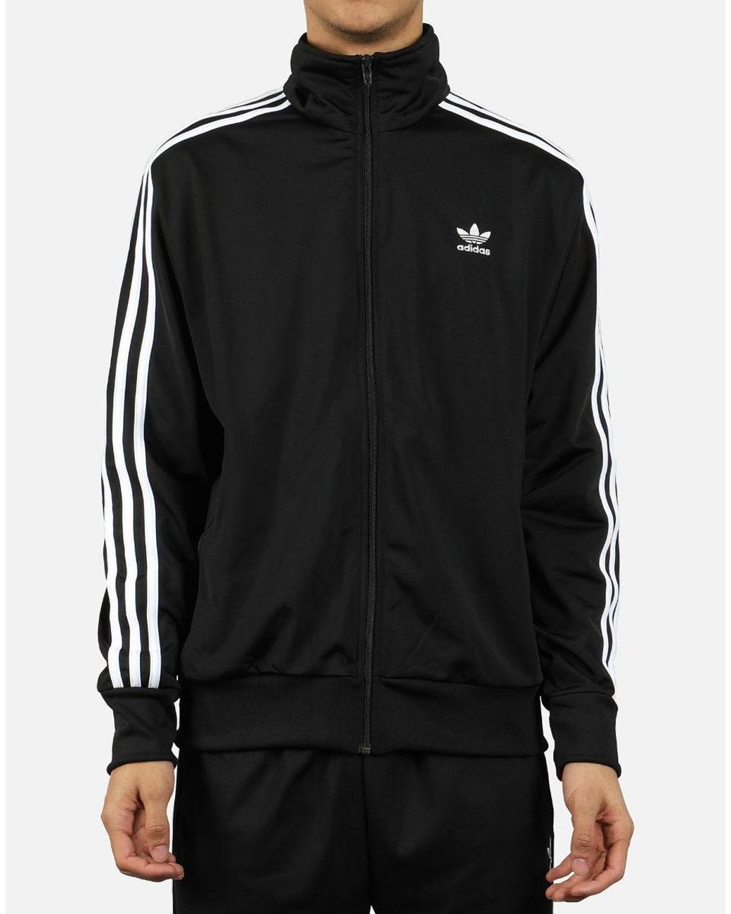 adidas Synthetic Firebird Track Jacket in Black for Men - Lyst