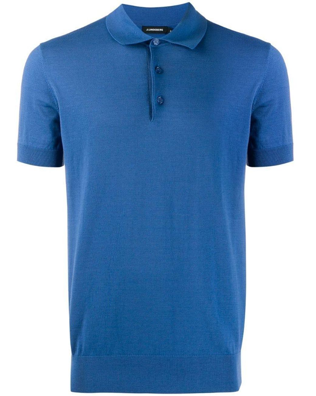 J.Lindeberg Slim-fit Polo Shirt in Blue for Men - Lyst