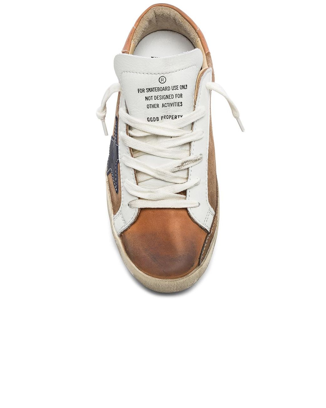 golden goose tan indigo