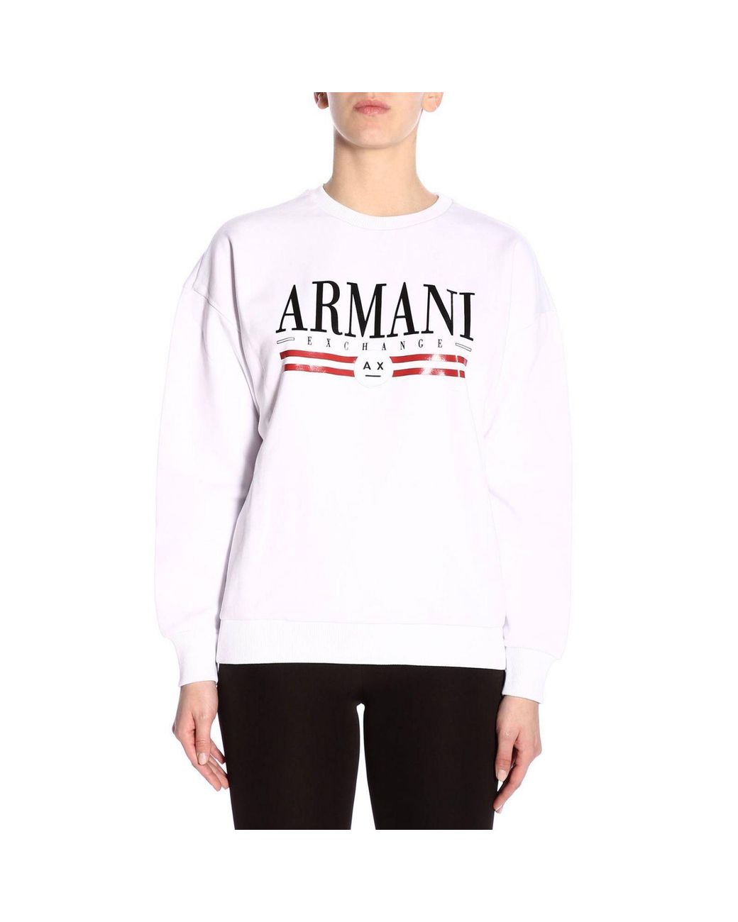 Armani Exchange Sweater Women in White - Lyst