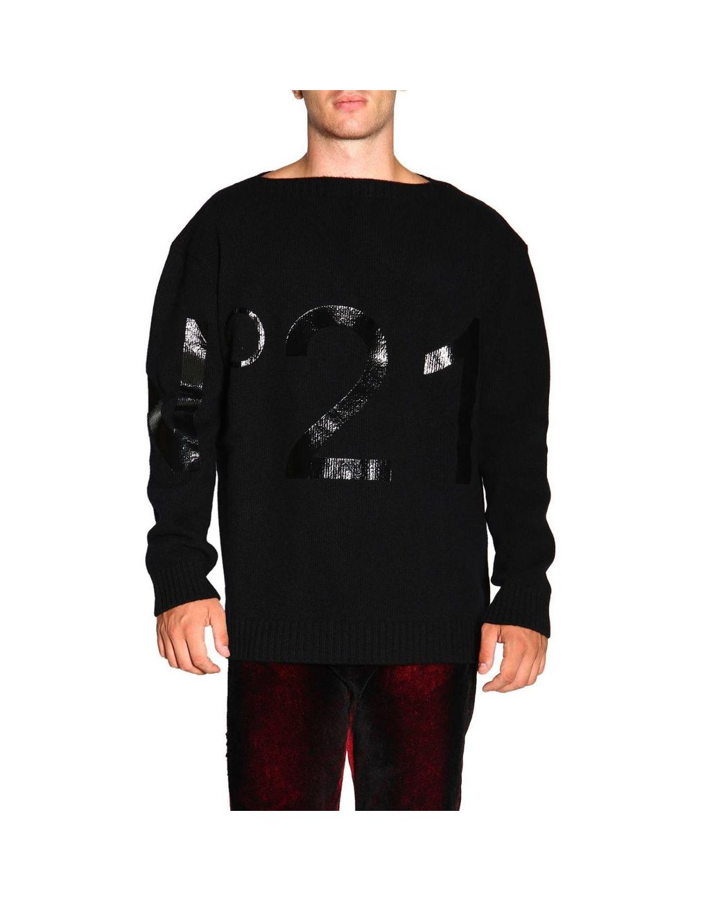 N°21 Wool Men's Sweater in Black for Men - Lyst