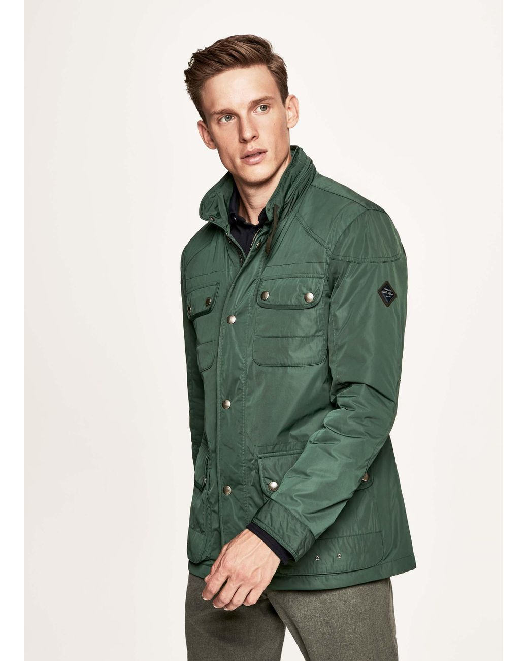 Hackett Water-repellent Winter Velospeed Jacket in Green for Men - Lyst