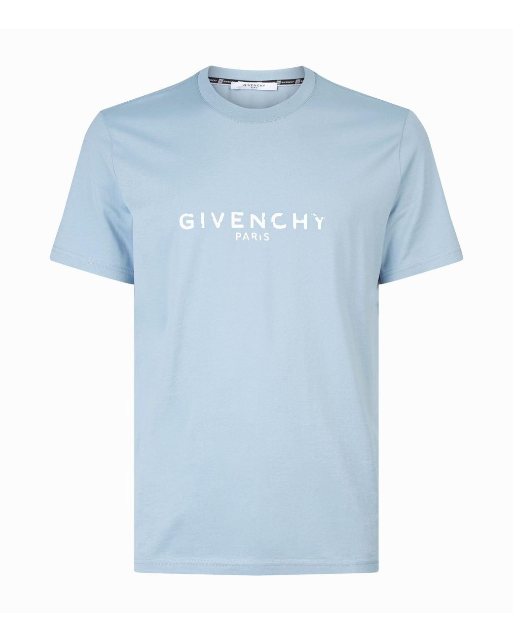 Givenchy Contrast Logo T-shirt in Blue for Men - Lyst